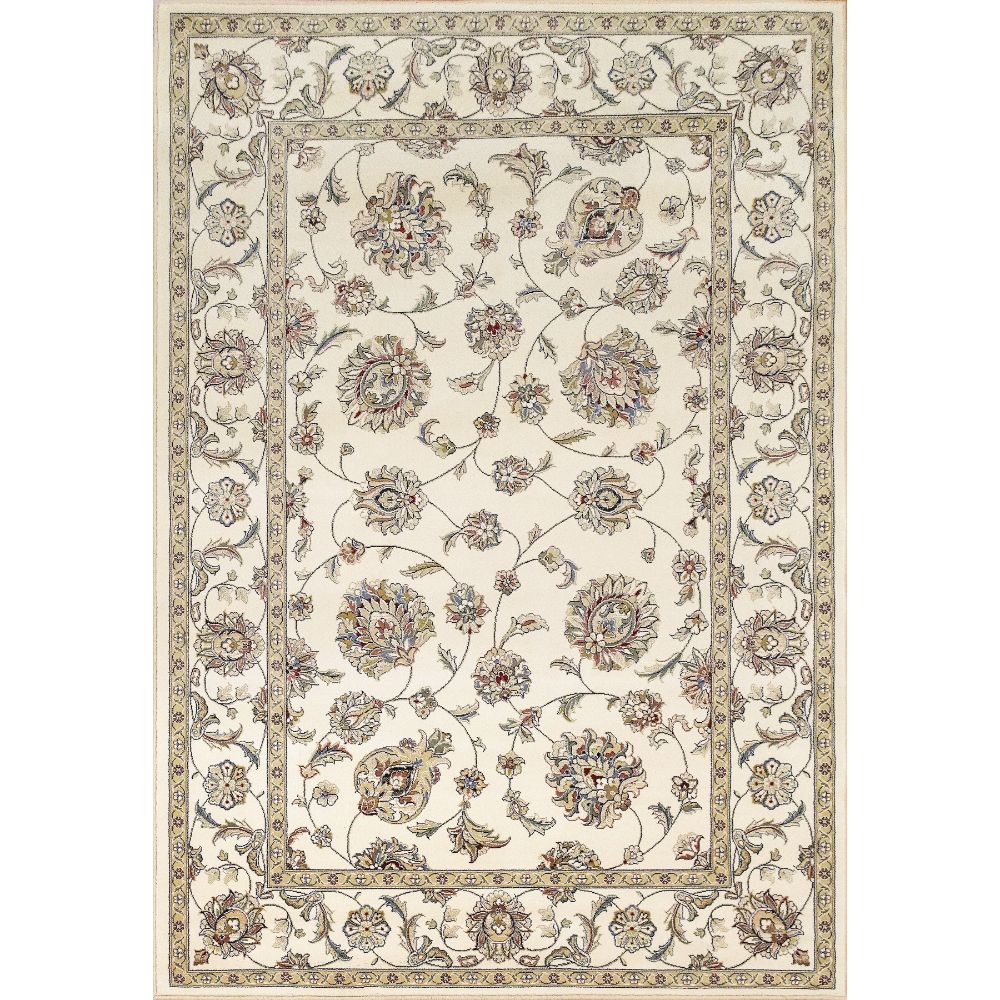 Dynamic Rugs 57365-6464 Ancient Garden 6.7 Ft. X 9.6 Ft. Rectangle Rug in Ivory